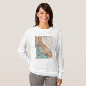 カリフォルニア2の地図 Tシャツ (正面フル)