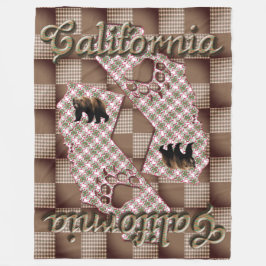 カリフォルニア2025 フリースブランケット