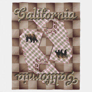 カリフォルニア2025 フリースブランケット