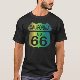 カリフォルニア3色シャツのRoute 66 Tシャツ