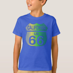 カリフォルニア3色シャツのRoute 66 Tシャツ
