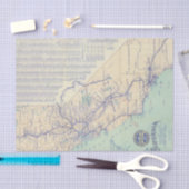 カリフォルニア4の地図 薄葉紙 (クラフト)