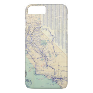 カリフォルニア4の地図 iPhone 8 PLUS/7 PLUSケース