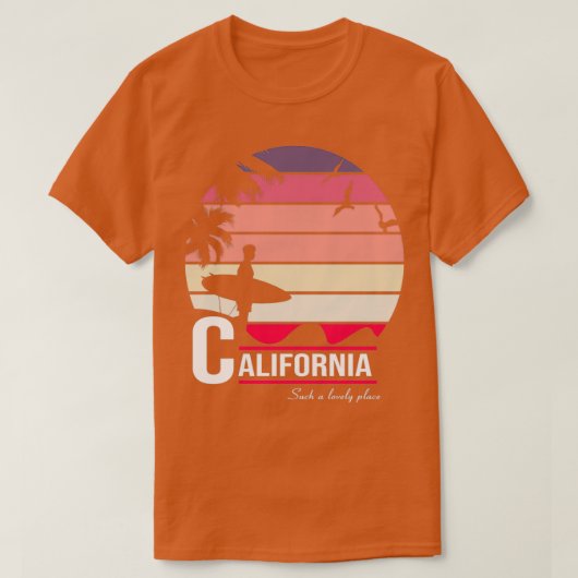 カリフォルニア70sサマーサーフビーチデザインアメージングGi Tシャツ (デザイン正面)