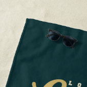 |カリフォルニア76をサーフするあなたの一流の| Longboardを加えて下さい ビーチタオル (インサイチュ)