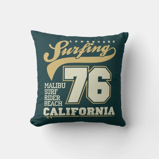 |カリフォルニア76をサーフするLongboard クッション (正面)