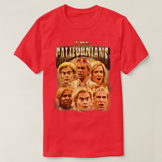 カリフォルニア90年代の海賊版デザイン Tシャツ (デザイン正面)