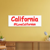 「カリフォルニア」かわいいデザイン。買今 キャンバスプリント (インサイチュ (リビング))