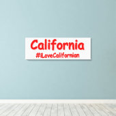 「カリフォルニア」かわいいデザイン。買今 キャンバスプリント (インサイチュ (ウッドフロア))
