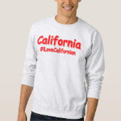 「カリフォルニア」かわいいデザイン。買今 スウェットシャツ (正面)