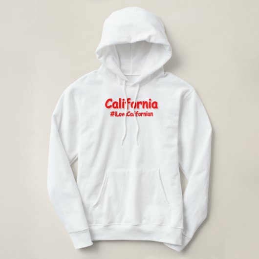 「カリフォルニア」かわいいデザイン。買今 パーカ (デザイン正面)