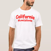 「カリフォルニア」かわいいデザイン。買今 Tシャツ (正面)