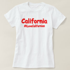 「カリフォルニア」かわいいデザイン。買今 Tシャツ