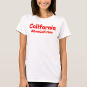 「カリフォルニア」かわいいデザイン。買今 Tシャツ (正面)
