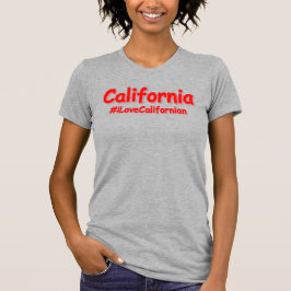 「カリフォルニア」かわいいデザイン。買今 Tシャツ