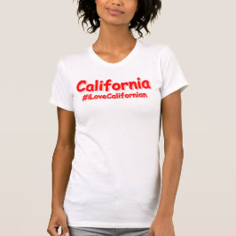 「カリフォルニア」かわいいデザイン。買今 Tシャツ