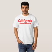 「カリフォルニア」かわいいデザイン。買今 Tシャツ (正面フル)