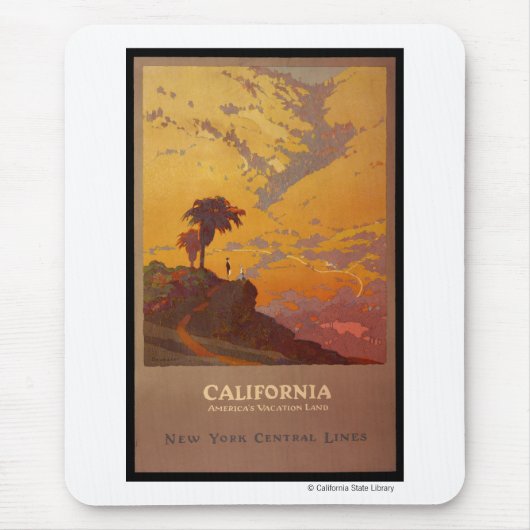 カリフォルニア。 アメリカの休暇の土地 マウスパッド (正面)