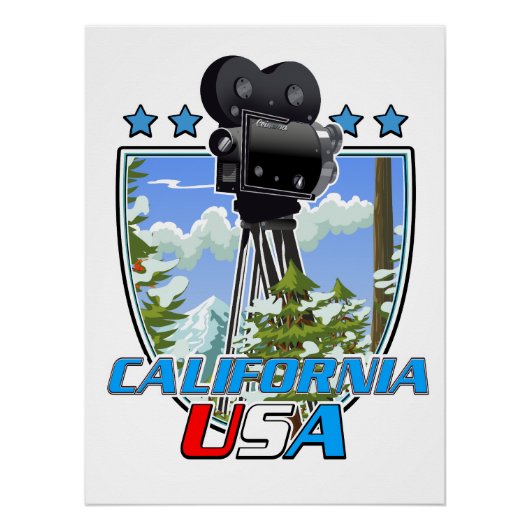 カリフォルニア アメリカ ポスター (正面)