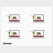 カリフォルニア・アルカディア・ミッションLDS CTR 楕円形シール (シート)