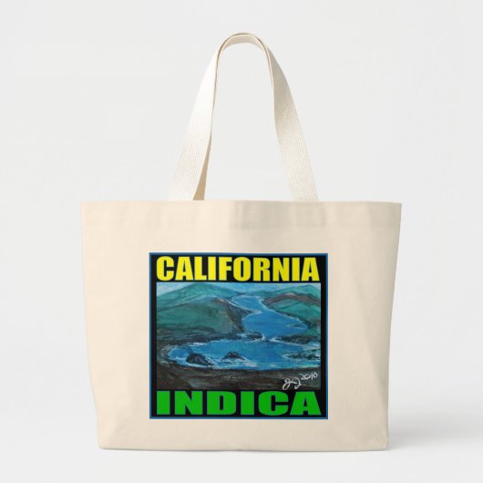 カリフォルニア・インディカ ラージトートバッグ (正面)