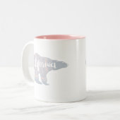 カリフォルニア・ウィンターベア ツートーンマグカップ (正面左)