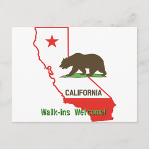 カリフォルニア:ウォークインウェルカム! ポストカード