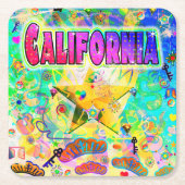 カリフォルニア エポック アワーのコースター スクエアペーパーコースター (正面)