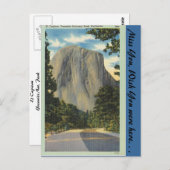 カリフォルニア、エルキャピタン ポストカード (正面/裏面)