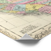 カリフォルニア、オレゴン、ワシントン、ユタ、ニューメキシコ ポスター (角)