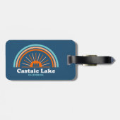 カリフォルニア カスタアイック湖 虹 ラゲッジタグ (裏面横)