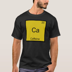 カリフォルニア-カフェインおもしろいな化学要素の記号のティー Tシャツ