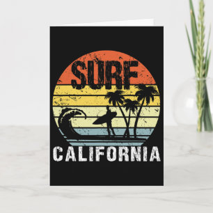 カリフォルニア カリフォルニア州 レトロ ビンテージ スカイライン サーフ サーフィン D カード