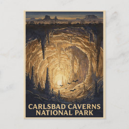 カリフォルニア カールズバッド キャバーンズ国立公園 ビンテージ トラベル ポストカード
