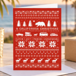 カリフォルニア·クリスマス-ラブ·ジョイ·ピース·サンシャイン シーズンカード