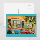 カリフォルニア グリーティング ヴィンテージ ポストカード (正面/裏面)