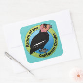 カリフォルニア・コンドルの帰還 スクエアシール (封筒)