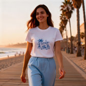 カリフォルニア・コーストサマー -青- Tシャツ