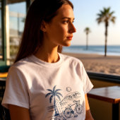 カリフォルニア・コーストサマー -青- Tシャツ