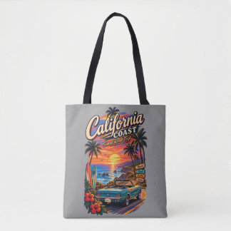 カリフォルニア コースト サンセット ロードトリップ トートバッグ