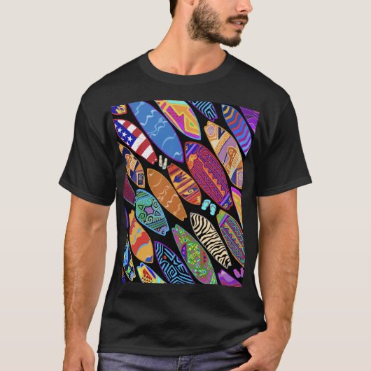カリフォルニア コースト サーフボード Tシャツ (正面)