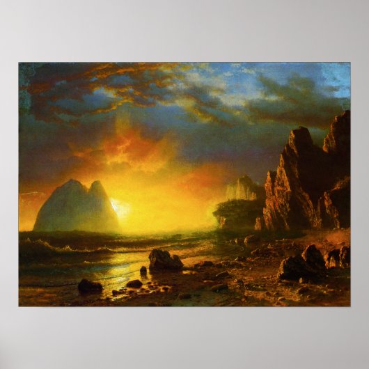 カリフォルニア・コースト・ポスターの日没 ポスター (正面)