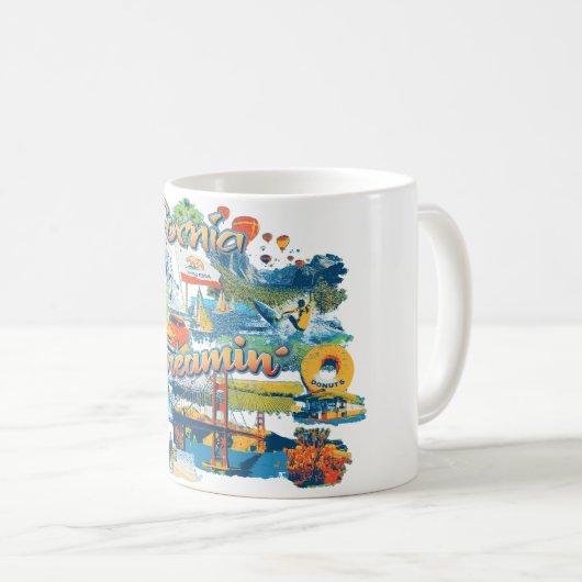 カリフォルニア コーヒーマグカップ (正面右)