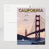 カリフォルニア ゴールデンステート ポストカード (正面/裏面)