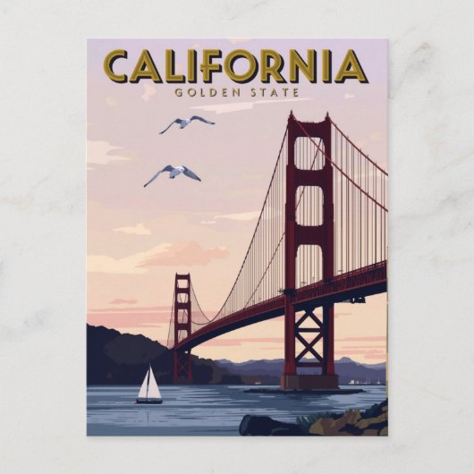 カリフォルニア ゴールデンステート ポストカード (正面)