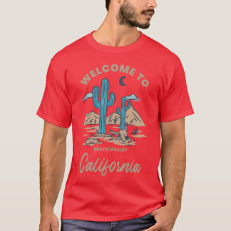 カリフォルニア サボテン 山 死の谷へようこそ Tシャツ