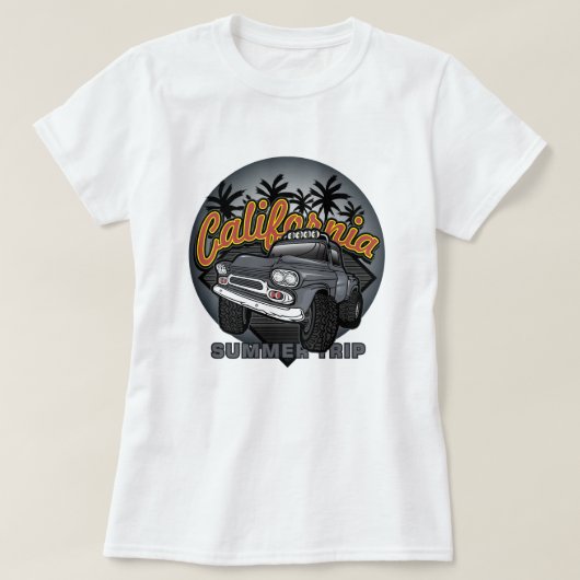 カリフォルニア・サマートリップ Tシャツ (デザイン正面)