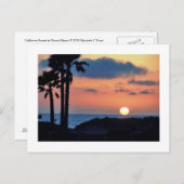 カリフォルニア・サンセットatオスナードビーチ...リラックス.および楽しむ ポストカード (正面/裏面)