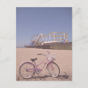 カリフォルニア サンタモニカビーチ 自転車旅行 ポストカード