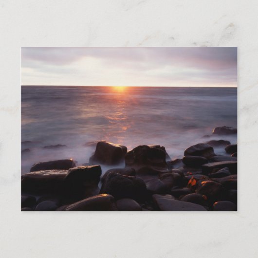 カリフォルニア、サンディエゴ、サンセットクリフ、サンセット2 ポストカード (正面)